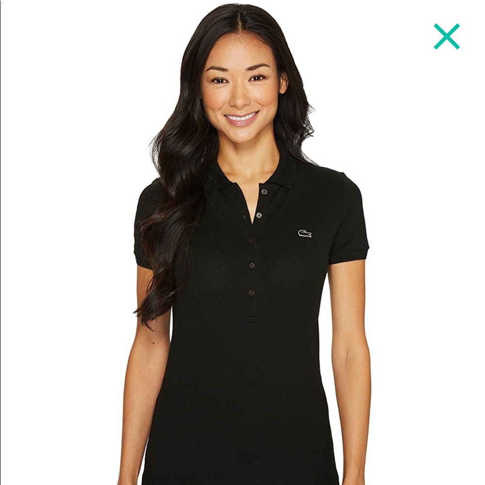 Lacoste Short Sleeve Fitted Polo Shirt - Black